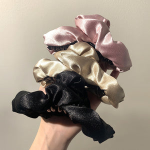 Satin Flower Hair Claw In Black Or Brown With Extra Gallery Colors