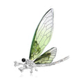 Gradient Resin Wing Dragonfly Brooch Rhinestone Six Colors view 2