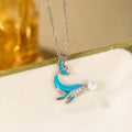 Dolphin And Double Dolphin Pendant Necklace In Four Styles view 6