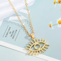 Assorted Crystal Evil Eye and Hamsa Pendant Necklaces in Twelve Designs view 12