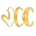 Sculpted Wide Open Cuff Bracelet Collection in Six Styles view 5