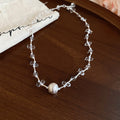 Clear Crystal Bead Necklaces Silver Bracelet Studs view 7