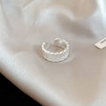 Silver Open Rings Eleven Styles Crown Flower Pearl Shield view 7