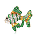 Enamel Tropical Fish Brooch in Three Color Variants view 2