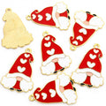 Enamel-Look Gnome Alloy Charms in 10 Styles for Jewelry Crafts view 3