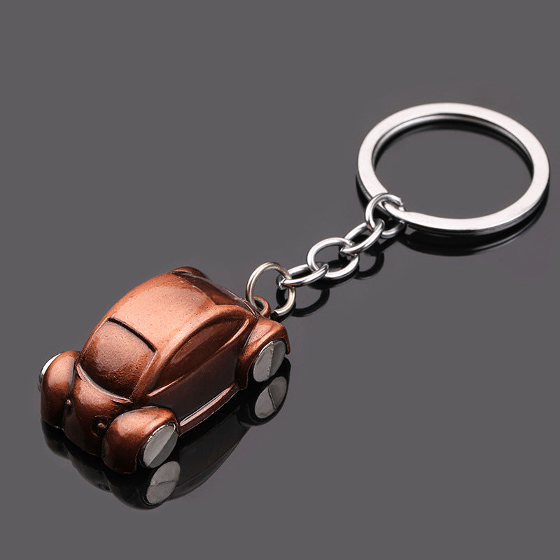 Cute Small Car Metal Keychain Couple Bag Charm