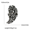 Oversized Paisley Crystal Brooch in Six Jewel Tone Colors view 6