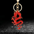 Enamel Chinese Dragon Keychains in Four Colors plus Assorted Option view 3