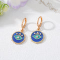 Gold Tone Enamel Evil Eye Earrings Necklaces and Sets view 6
