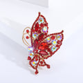 Oversized Crystal Butterfly Brooch in Six Jewel Tone Palettes view 6
