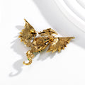 Winged Dragon Crystal Three Designs Metal Brooch Pin view 4