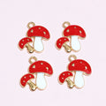 Colorful Domed Mushroom Enamel Charms in Six Colors view 4