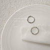 Silver Twist Huggie