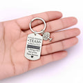 Team Thank You Wooden Tag Keychain Tree Charm Pendant view 2