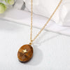 Brown Hexagram Oval