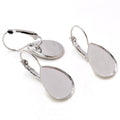Teardrop Bezel Leverback Earring Findings in Twenty-Four Options view 9