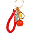 Braided Persimmon and Orange Fortune Keychains in Sixteen Designs view 5