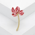 Translucent Lotus Stem Brooch in Four Pastel Colors view 6