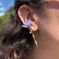 Hand Shaped Floral Jewelry in Six Necklace Pin and Stud Styles view 2