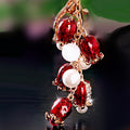 Jeweled Tulip and Mixed Floral Auspicious Keychains in Thirty-Eight Designs view 7