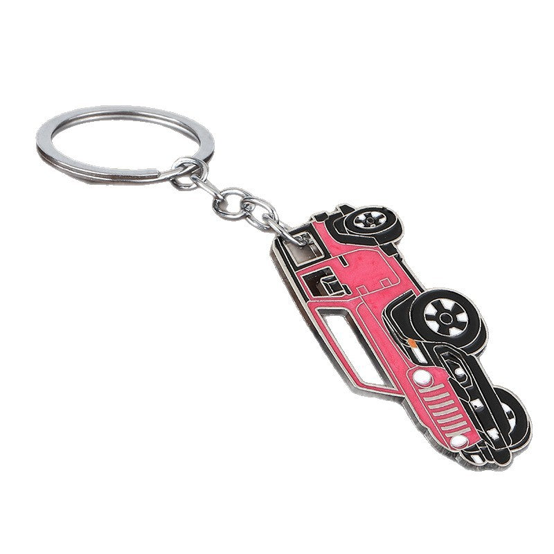 Off-Road Pickup Truck Zinc Alloy Keychain Bag Charm Accessory