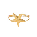 Gold and Silver Starfish Open Upper Arm Statement Cuffs view 5