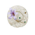 Beige Mesh Mini Hat Flower Clip And Matching Lace Earrings view 5
