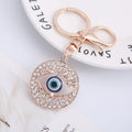 Evil Eye Rhinestone Keychain Metal Charm 4 Styles Mixed Metals view 3