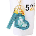 Double Sided Pearl Heart Keychains in Five Colors plus Assorted Option view 5