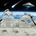 Glow-in-the-Dark Blue-Eyed Alien Phone Strap Charms in Ten Poses view 3