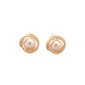 Faux Pearl Hoop And Chain Tassel Earrings With Decorative Metal Details view 5