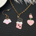 Pink Heart Metal Charms with 39 Listed Options for DIY Jewelry Making view 4
