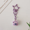 Flocked Cat Paw Star-Clasp Charms in Five Pastel Colors view 7