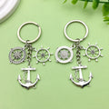 Silver Tone Travel Keychains In 9 Airplane And Nautical Styles view 9