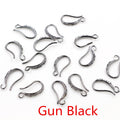 Curved 17 x 10 mm Copper Earring Hooks in Six Metal Finishes view 8
