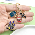 Halloween Charm Keychains Featuring Spider Web Across 44 Pictured Variations view 3