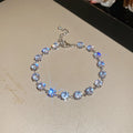 Sparkly Round Zircon Necklace Bracelet Sets Five Styles view 4