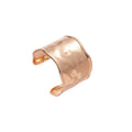 Open Metal Wave Cuff Bracelets Gold Silver Ridged Smooth view 5