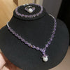 Purple Pearl Necklace