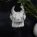 Twenty-Five Miao Silver Hat Floral Tassel Refrigerator Magnets view 12