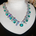 Crystal Enamel Teardrop Earrings Statement Necklaces view 11