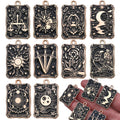 Moon Black Tarot Card and Skull Metal Charms with 3 Listed Options view 8