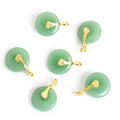 Polished Gold Round Disc Alloy Charms in 4 Styles for Jewelry Crafts view 4