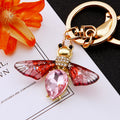 Gem Body Bee Keychains in Four Wing and Stone Colors plus Random Option view 4