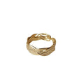 Gold Tone Adjustable Open Rings In Linked And Braided Styles view 5