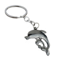Dolphin Pair Metal Keychain, Gold, Silver & Gunmetal Tones view 5