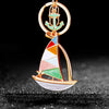 Multicolor Sailboat