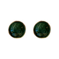 Ten Style Green Geometric Resin Statement Earrings view 5