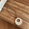 Woven Pendant Cord Necklaces in Five Natural Designs view 9