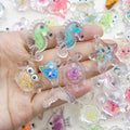 Clear Ocean Theme Glossy Charms with 4 Listed Options view 3
